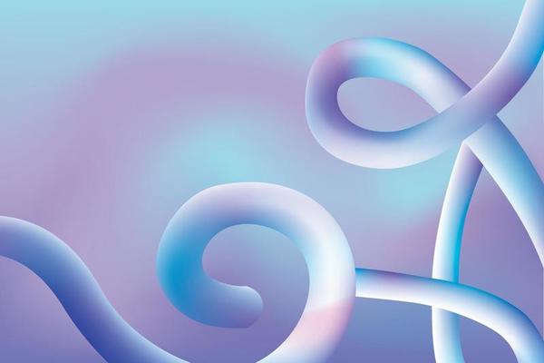 Abstract background 3D gradient shapes pastel wallpaper