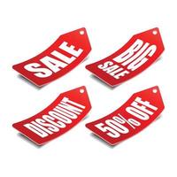 Sale price tag vector badge template.