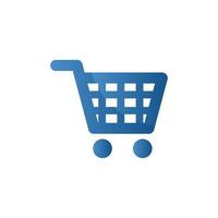 Shopping trolley icon. Shopping trolley vector design illustration. Trolley icon simple sign.