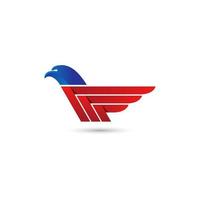 Eagle wings logo. Eagle wings vector design illustration. Eagle wings logo simple sign.