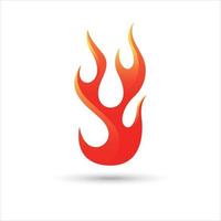 icono de fuego. logotipo de llama. ilustración de diseño de vector de fuego. icono de fuego signo simple.
