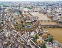 HDR Aerial view of London photo