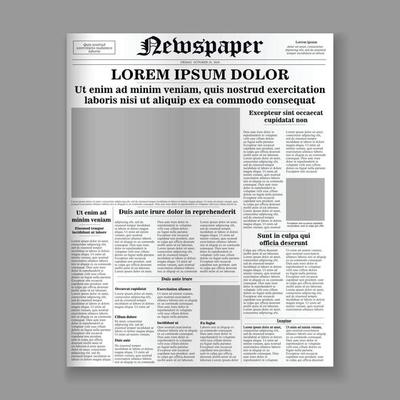 newspaper front page