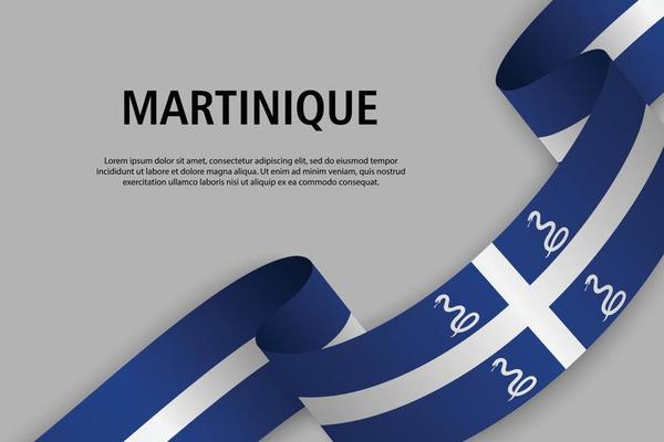 Waving ribbon with Flag , vector illustration
