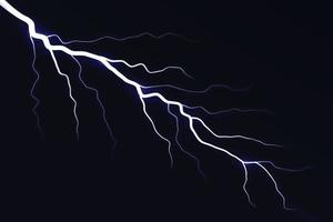 Lightning electric thunder storm vector