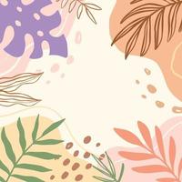 Abstract Floral Background with Pastel Color vector