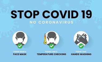 Stop COVID-19 concepts and work from home vector