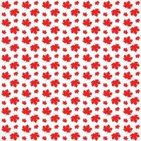Red maple leaves patterns on white background. texture design in autumn maple leaves concept as a seasonal themed concept used in icon, logo of the fall weather design vector