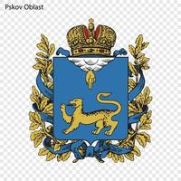 Emblem of province of Russia vector
