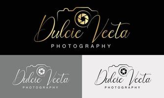 Camera photography logo icon vector template