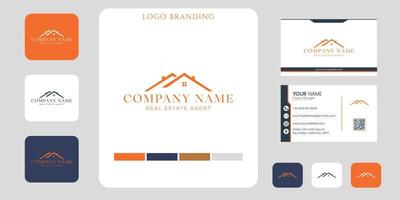 Real estate logo and business branding template design inspiration