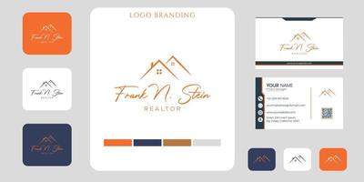 Real estate logo and business branding template design inspiration