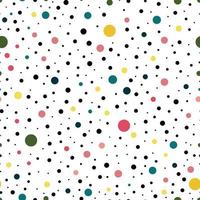 Cute seamless pattern with dots. Vector illustration.