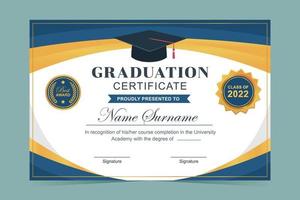 Graduation Certificate Template vector