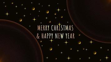 concept of merry christmas and happy new year with luxury elegant gold of galaxy theme background. vector