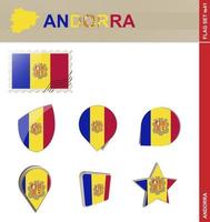 Andorra Flag Set, Flag Set vector