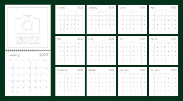 2032 year vintage calendar weeks start on sunday Vector Image