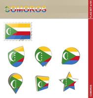 Comoros Flag Set, Flag Set vector