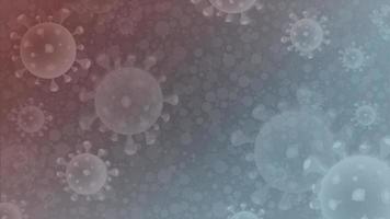 Coronavirus outbreak abstract background, dangerous cells.