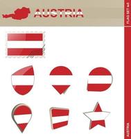 Austria Flag Set, Flag Set vector