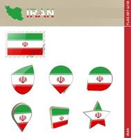 Iran Flag Set, Flag Set vector