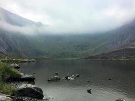 A view of the Wales countryside in Snowdonia near Lake Ogwen photo