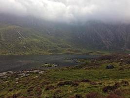 A view of the Wales countryside in Snowdonia near Lake Ogwen photo