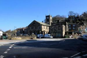 A view of the town of Holmfirth in south Yorkshire photo