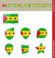 Sao Tome and Principe Flag Set, Flag Set vector
