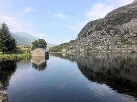 A view of the Wales countryside in Snowdonia near Lake Ogwen photo