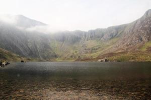 A view of the Wales countryside in Snowdonia near Lake Ogwen photo