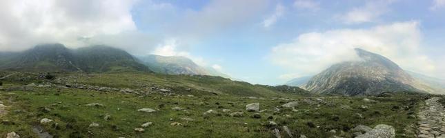 A view of the Wales countryside in Snowdonia near Lake Ogwen photo