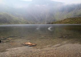 A view of the Wales countryside in Snowdonia near Lake Ogwen photo