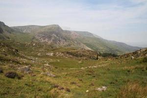 A view of the Wales countryside in Snowdonia near Lake Ogwen photo