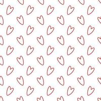 seamless pattern with hearts vector