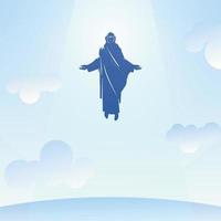 Ascension Day of jesus christ Illustration Background Template. good friday event vector background