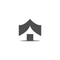 Camping icon logo design illustration template vector