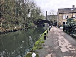 A view of Hebden Bridge in Yorkshire photo