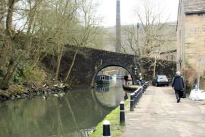 A view of Hebden Bridge in Yorkshire photo