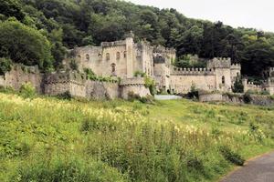 Abergele in Wales in the UK in May 2015. A view of Gwrych Castle photo