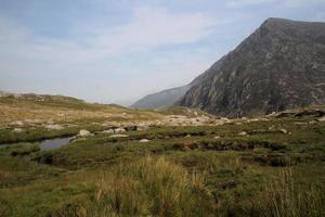 A view of the Wales countryside in Snowdonia near Lake Ogwen photo