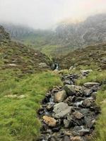 A view of the Wales countryside in Snowdonia near Lake Ogwen photo