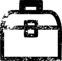 tool box distressed icon vector