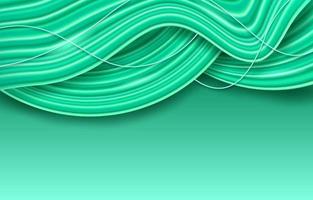 Mint Green Wave Background vector