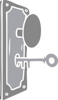 cartoon doodle of a door handle vector