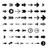 Different arrow icon set, simple style vector