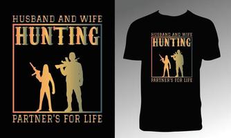 Hunting T Shirt Design And Vector Illustration.
