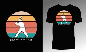 diseño de camiseta de béisbol vector