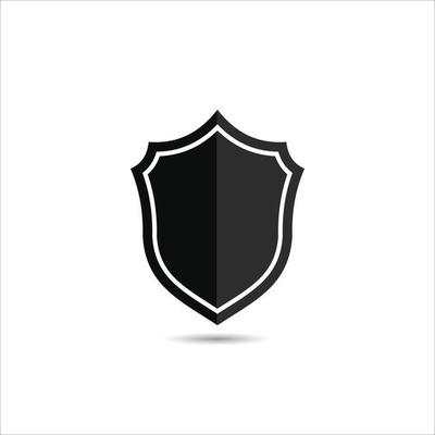 shield icon in the midtones isolated sign symbol in vector