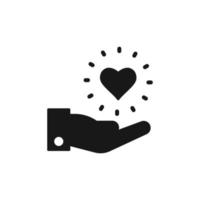 Kindness icon in vector. Logotype. vector